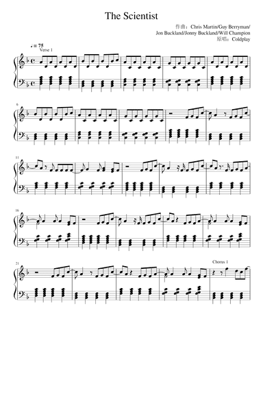 The Scientist (arr. Coldplay)