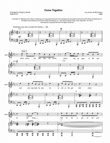 Come Together (arr. Gregory Lee Harrell)