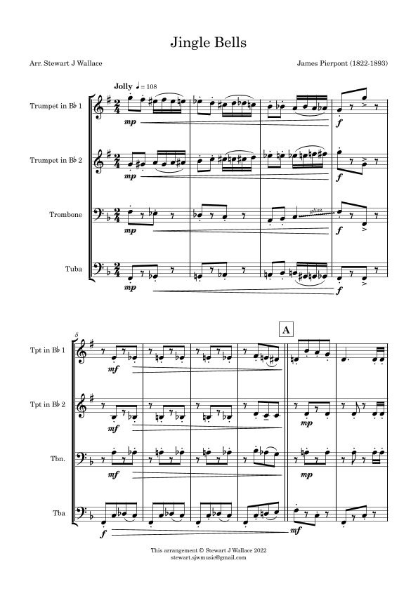 Jingle Bells (arr. Stewart J Wallace)