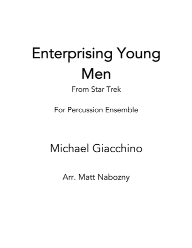 Enterprising Young Men (arr. Matt Nabozny)