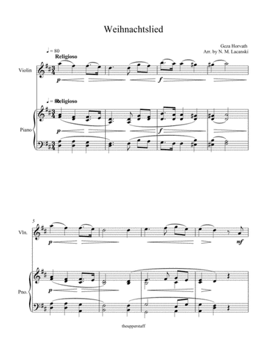 Weihnachtslied (arr. Nick Lacanski)