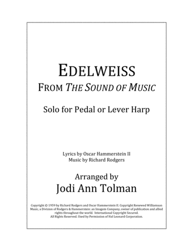 Edelweiss (arr. Jodi Ann Tolman)