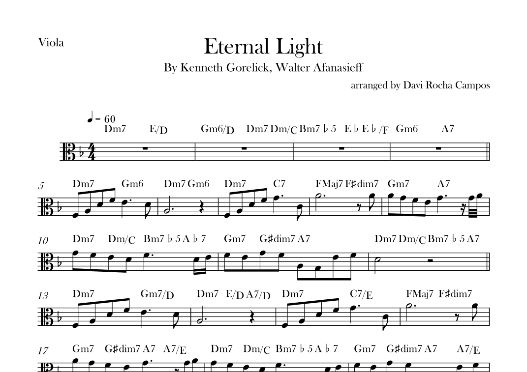 Eternal Light (arr. Davi Rocha Campos)