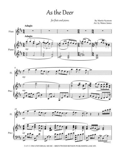 As The Deer (arr. Mateo James)