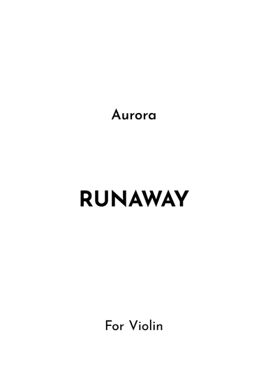 Runaway (arr. Jireh J.)