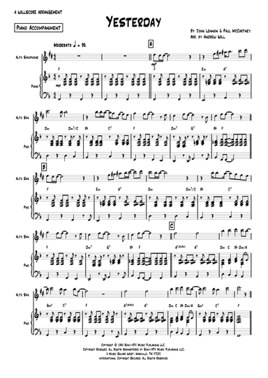 Yesterday (arr. Andrew Will)