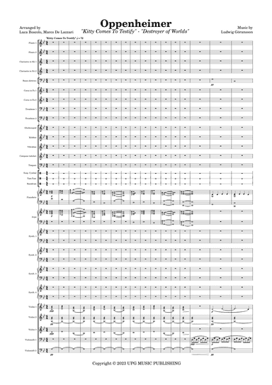 Oppenheimer - Score Only (arr. Luca Boscolo, Marco De Lazzari)
