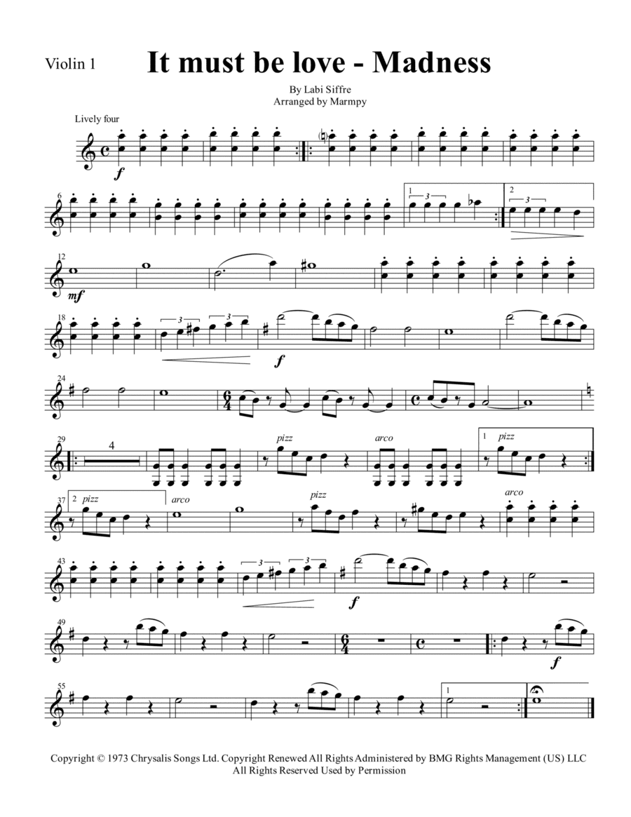 It Must Be Love (arr. Marmpy)