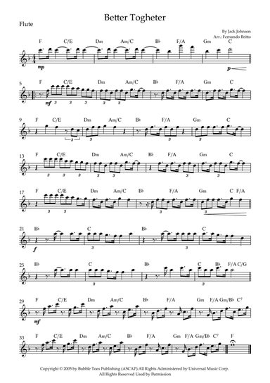 Better Together (arr. Fernando Britto)