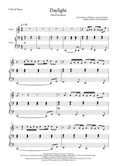 Daylight (arr. Marcony Carvalho)