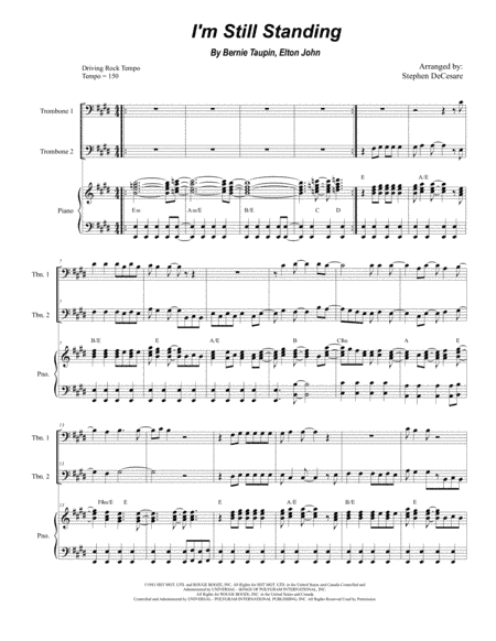 I'm Still Standing (arr. Stephen DeCesare)