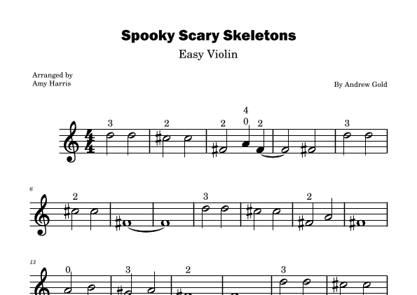 Spooky Scary Skeletons (arr. Amy Harris)