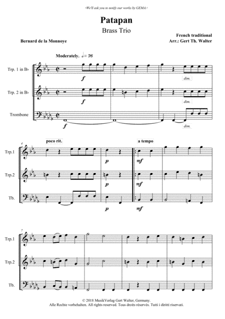 Patapan (arr. Gert Th. Walter)