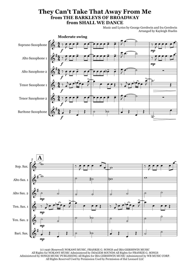 They Can't Take That Away From Me (arr. Kayleigh Huelin)