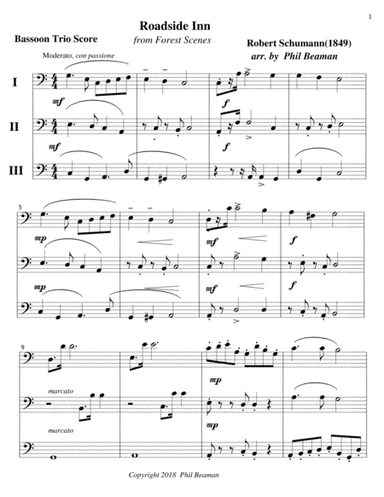 Roadside Inn - Bassoon Trio (arr. Phil Beaman)