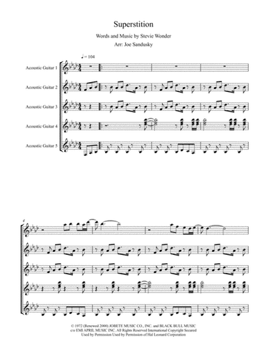 Superstition (arr. Joe Sandusky)