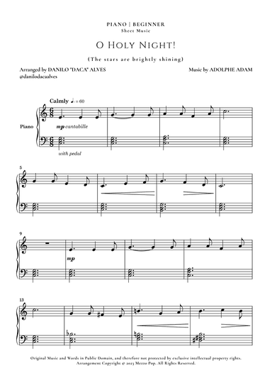 O Holy Night (arr. Danilo "Daca" Alves)