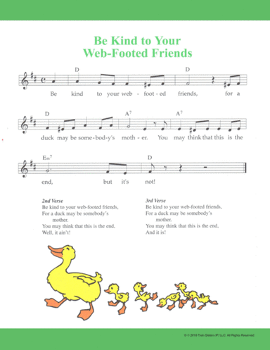 Be Kind to Your Web-Footed Friends (arr. Hal Wright)