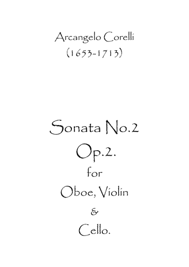 Sonata No.2 Op.2 (arr. Spence Bundy)