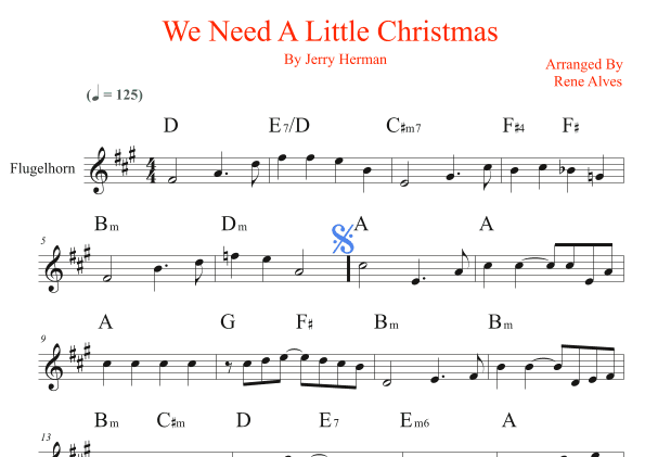 We Need A Little Christmas (arr. Rene Alves)