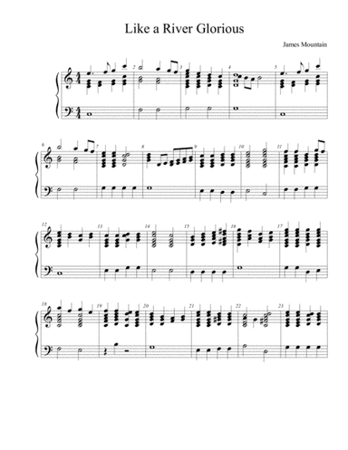 Like a River Glorious for Handbells or chimes (arr. Harmony Corelli)