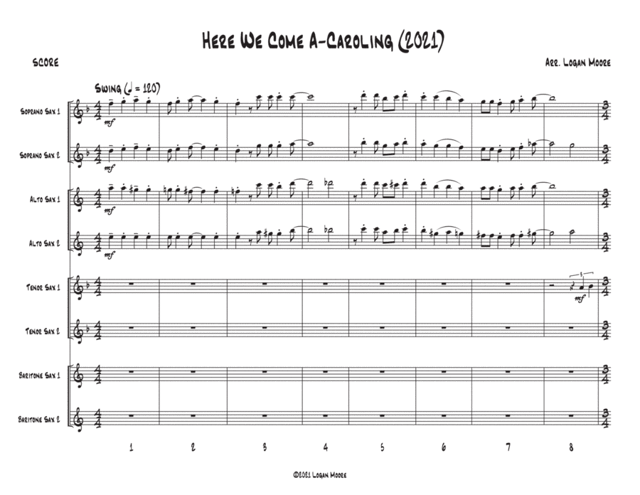 Here We Come A-Caroling (2021) (arr. Logan Moore)