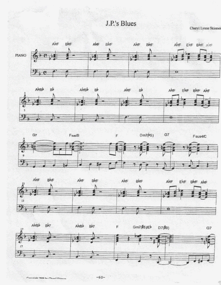JPs BLUES LEADSHEET