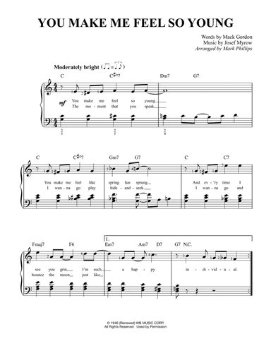 You Make Me Feel So Young (arr. Mark Phillips)