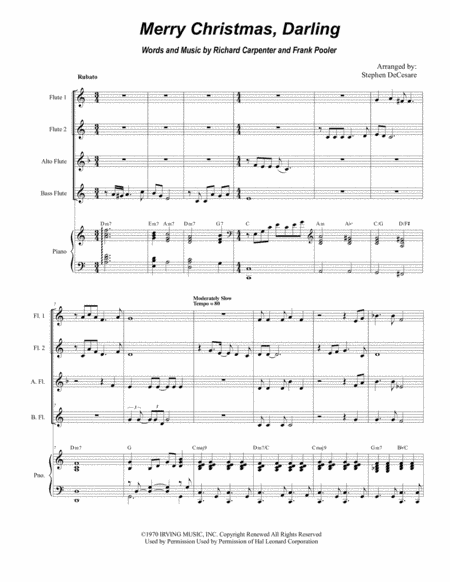 Merry Christmas, Darling (arr. Stephen DeCesare)