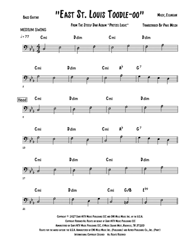 East St. Louis Toodle-oo (arr. Accubass)
