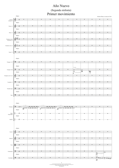 Año Nuevo (Second Symphony) - Score Only