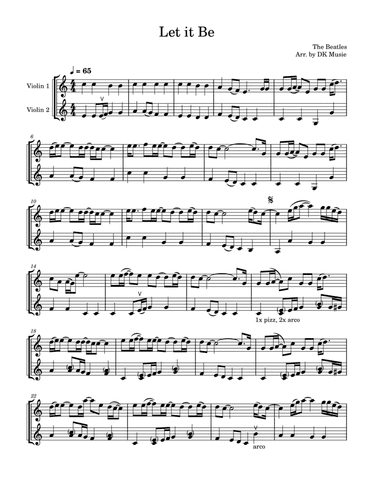 Let It Be (arr. DK Music)