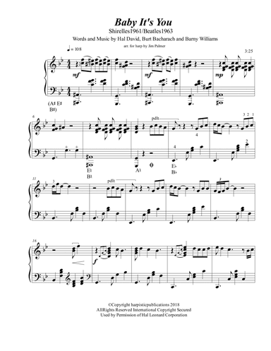 Baby, It's You (arr. Jim Palmer)