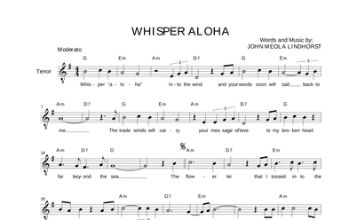 Whisper Aloha