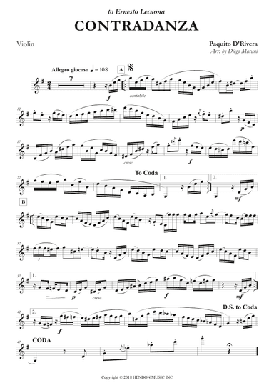 Contradanza - Duo (arr. Diego Marani)