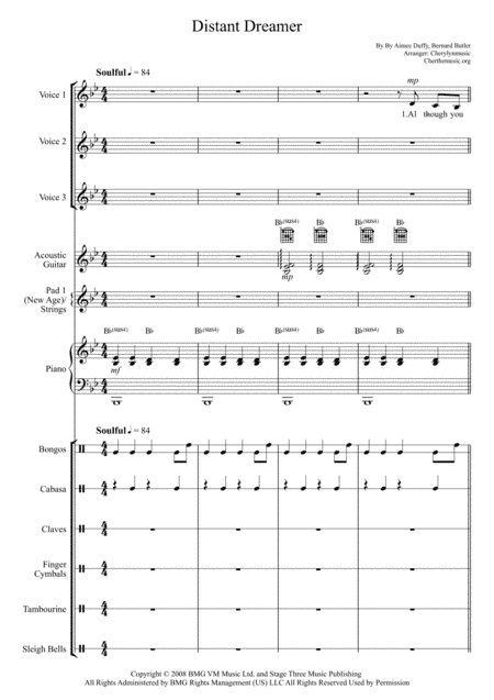 Distant Dreamer (arr. Cherylynmusic)