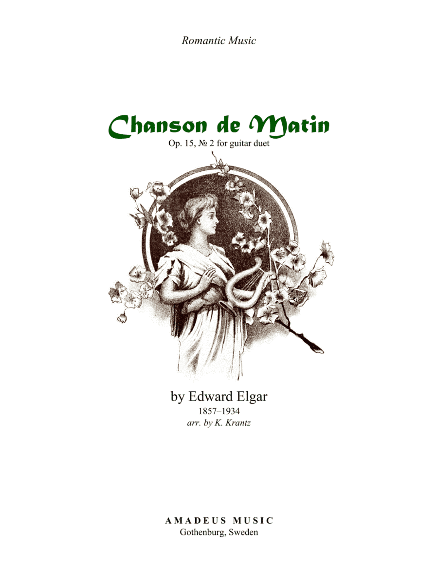 Chanson de Matin Op. 15 for guitar duo (arr. K. Krantz)