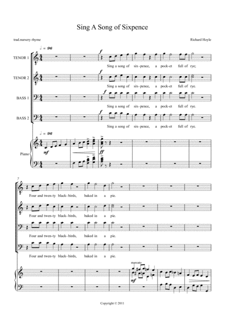 Sing A Song Of Sixpence