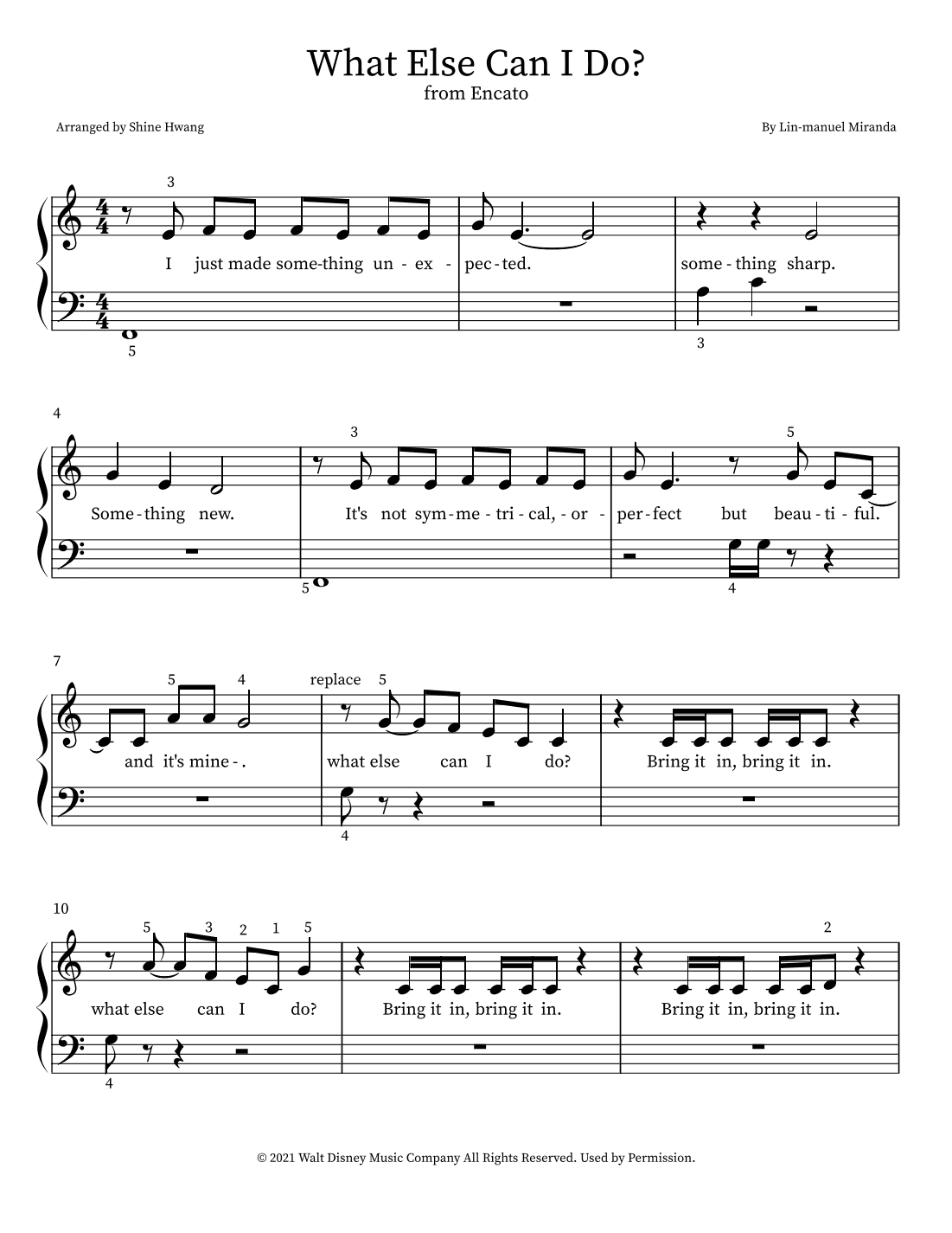 What Else Can I Do? (arr. Shine Hwang)