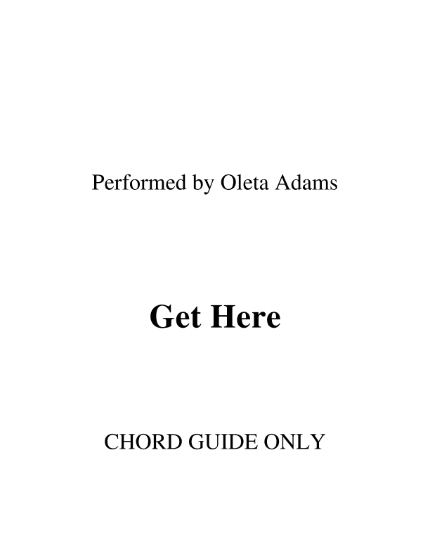 Get Here (arr. RWM)