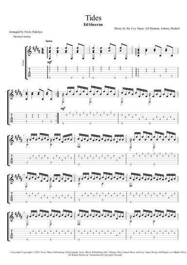 Tides (arr. Pavlo Pakshyn)