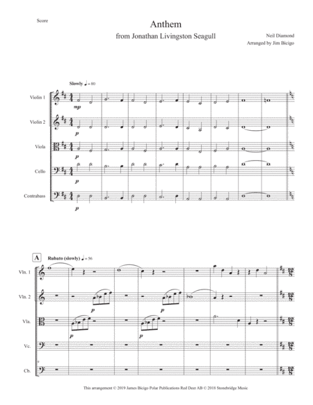 Anthem (arr. Jim Bicigo)
