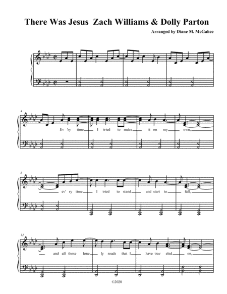There Was Jesus (arr. Diane M. McGahee)
