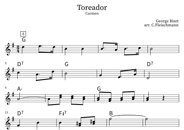 Toreador (arr. Christoph Fleischmann)
