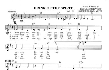 DRINK OF THE SPIRIT