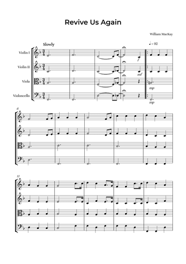 Revive Us Again (arr. Alliance Edition)