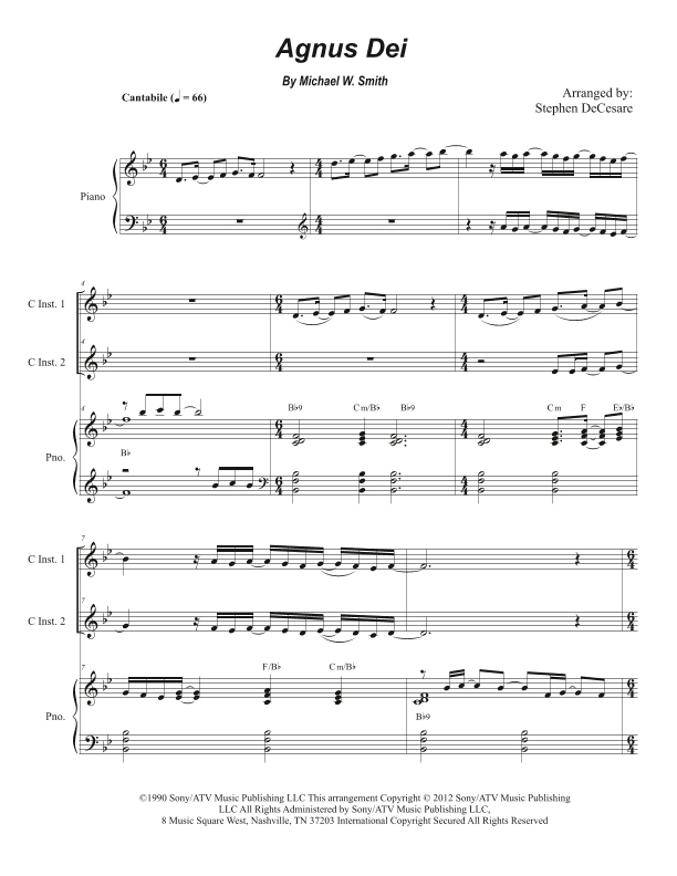Agnus Dei (arr. Stephen DeCesare)