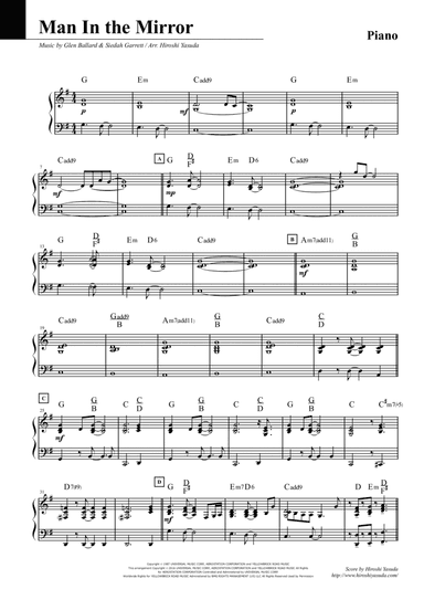 Man In The Mirror (arr. Hiroshi Yasuda)