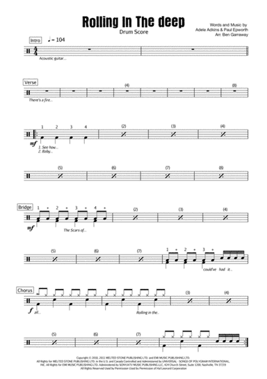 Rolling In The Deep (arr. Ben Garraway)