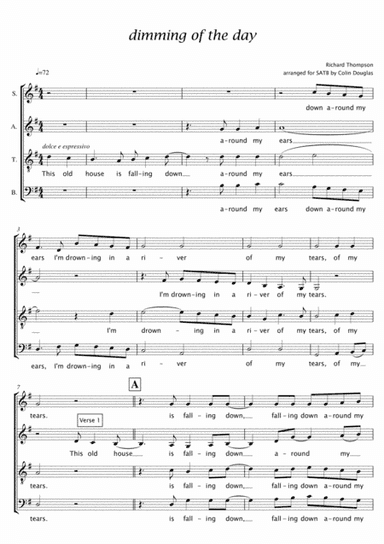 Dimming Of The Day (arr. Colin Douglas)